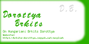 dorottya brkits business card